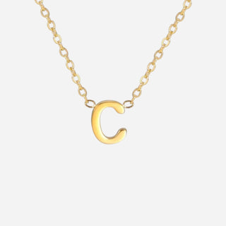 Bokstäv Halsband 18K Guldpläterat