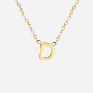 Bokstäv Halsband 18K Guldpläterat