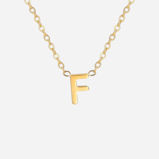 Bokstäv Halsband 18K Guldpläterat