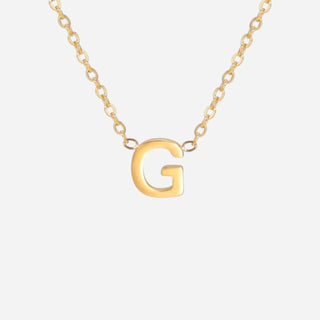 Bokstäv Halsband 18K Guldpläterat
