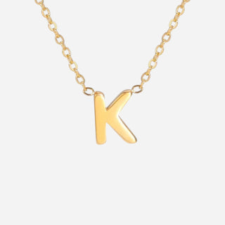 Bokstäv Halsband 18K Guldpläterat