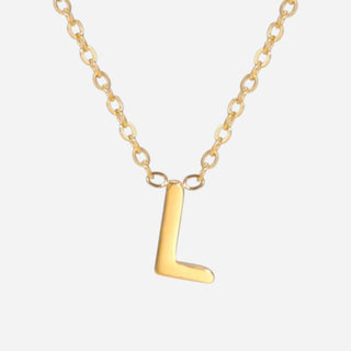 Bokstäv Halsband 18K Guldpläterat