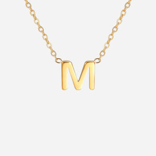 Bokstäv Halsband 18K Guldpläterat