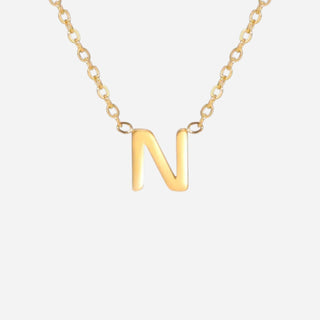 Bokstäv Halsband 18K Guldpläterat