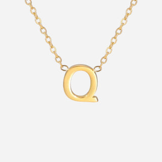 Bokstäv Halsband 18K Guldpläterat