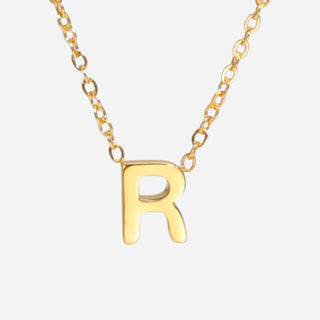 Bokstäv Halsband 18K Guldpläterat