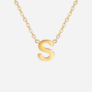 Bokstäv Halsband 18K Guldpläterat