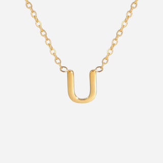 Bokstäv Halsband 18K Guldpläterat