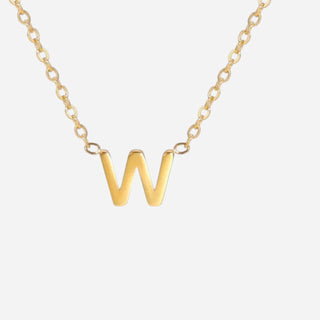 Bokstäv Halsband 18K Guldpläterat