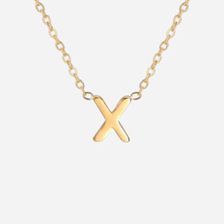 Bokstäv Halsband 18K Guldpläterat