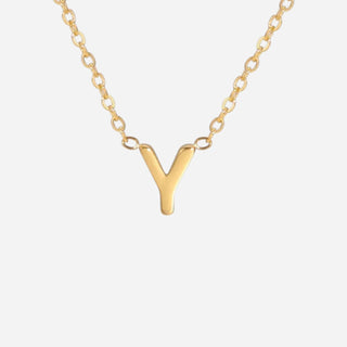 Bokstäv Halsband 18K Guldpläterat