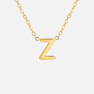 Bokstäv Halsband 18K Guldpläterat