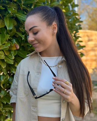 Paperclip Choker 18K Guldpläterad 4mm