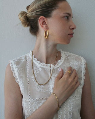 Chunky Hoops 18K Guldpläterad