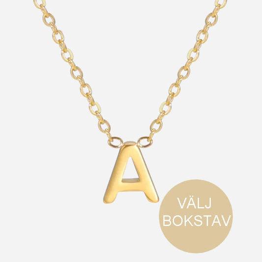 Bokstäv Halsband 18K Guldpläterad