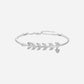 Zirconia Sparkle Leaf Armband 925 Silver