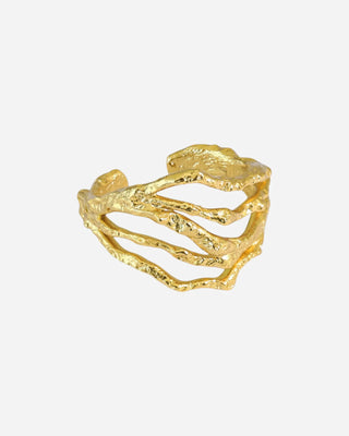 Unika Ring 925 Silver 18K Guldpläterat