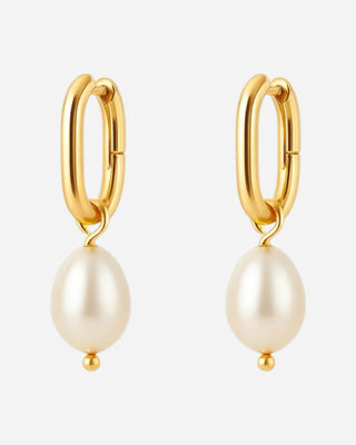 Sötvattenspärla U-Shape Örhängen 18K Guldpläterat