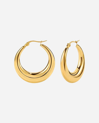Chunky Hoops 18K Guldpläterat