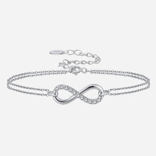 Zirconia Infinity Armband 925 Silver
