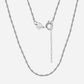 Twisted Chain Halsband 925 Silver 1.5mm