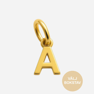 Bokstavhänge 18K Guldpläterat