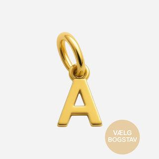 Bokstavhänge 18K Guldpläterat
