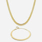 Snake Choker + Armband Smyckesset 18K Guldpläterad