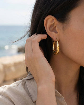 Chunky Hoops 18K Guldpläterat