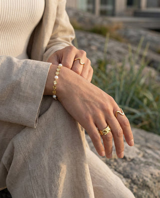 Melted Ring 18K Guldpläterat