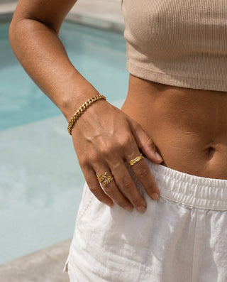 Smält Ring 18K Guldpläterat