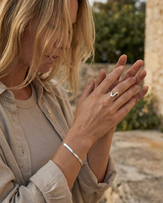 Wave Ring 925 Silver