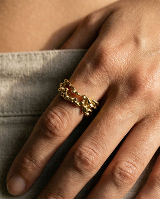 Coffee Ring 18K Guldpläterat