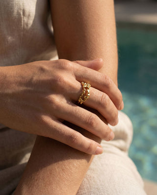 Coffee Ring 18K Guldpläterat