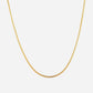 Round Snake Choker 18K Guldpläterad 2mm