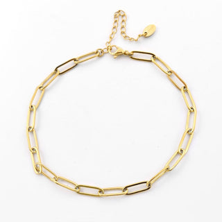 Paperclip Armband 18K Guldpläterad 4mm