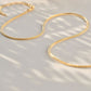 Round Snake Choker 18K Guldpläterad 2mm