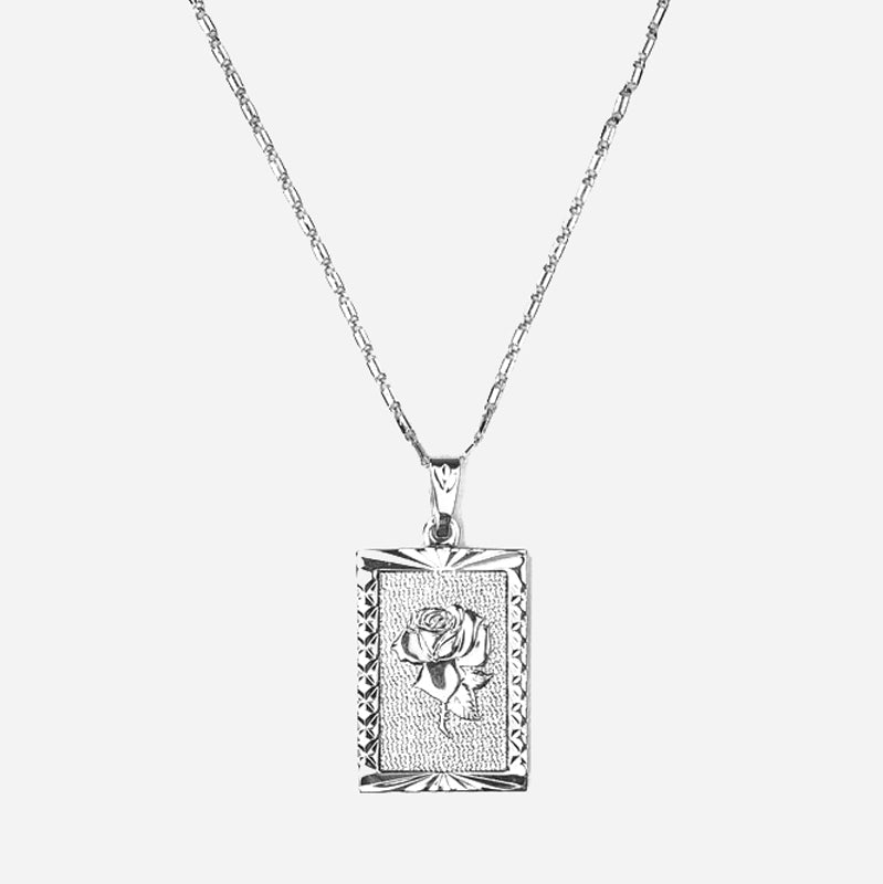 Square Rose Halsband