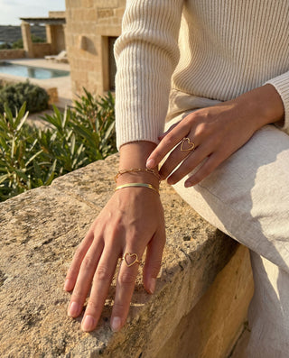 Big Heart Ring 18K Guldpläterat