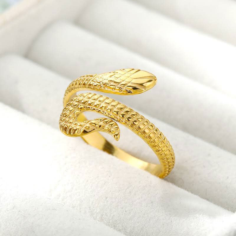 Classic Snake Ring 18K Guldpläterad