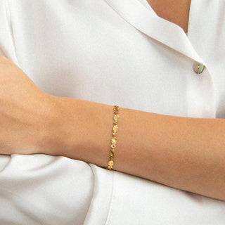 Sunburst Choker + Armband Smyckesset 18K Guldpläterat