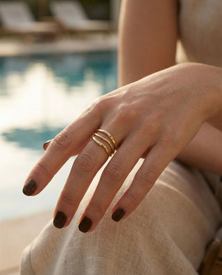 Stacking Ring 18K Guldpläterat