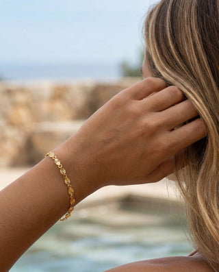 Sunburst Armband 18K Guldpläterat 4mm