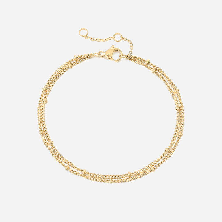 Minimalist Beaded Armband 18K Guldpläterad