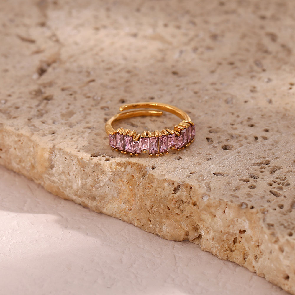 Summer Blush Ring 18K Guldpläterad