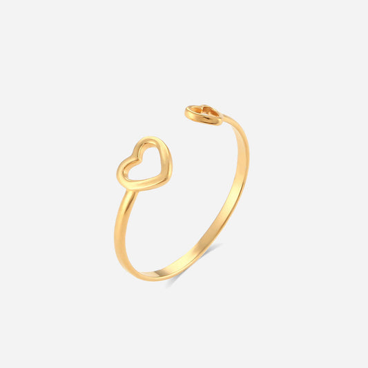 Double Love Ring 18K Guldpläterad