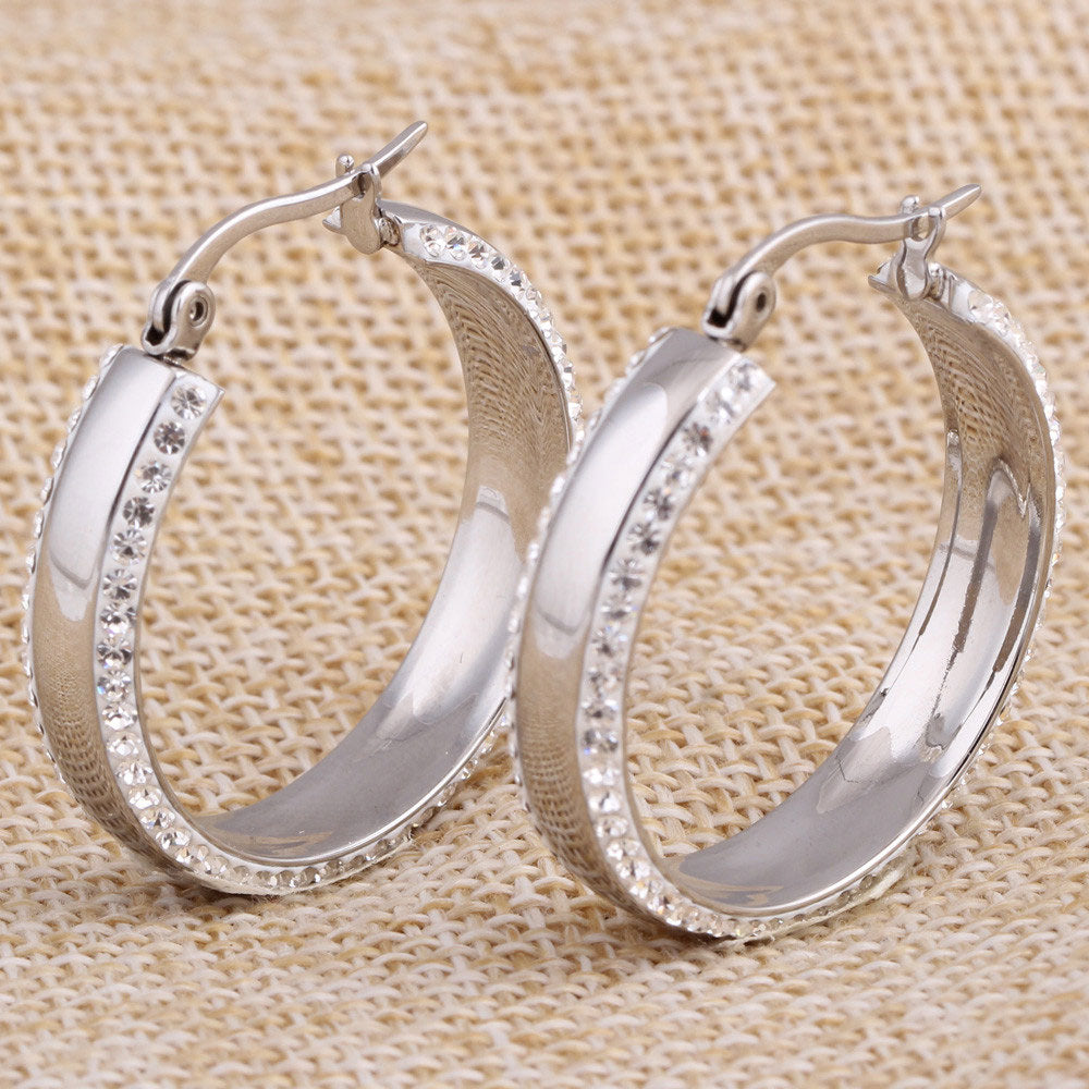 Zirconia Creole Hoops