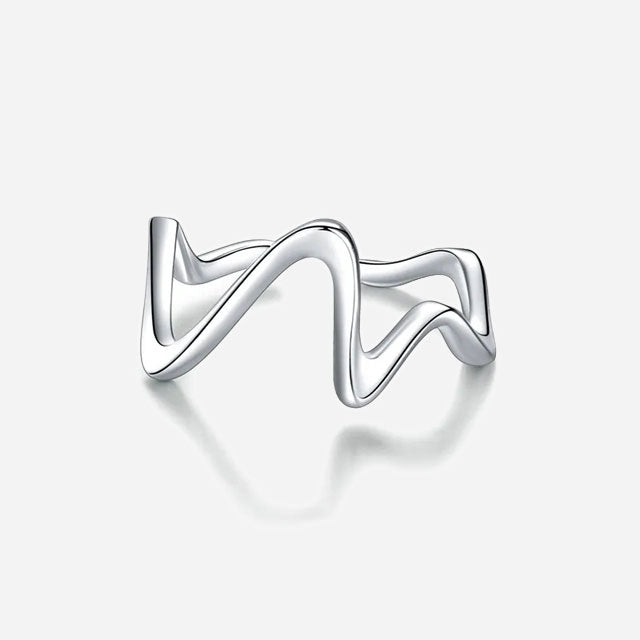 Exclusive Wave Ring 925 Silver