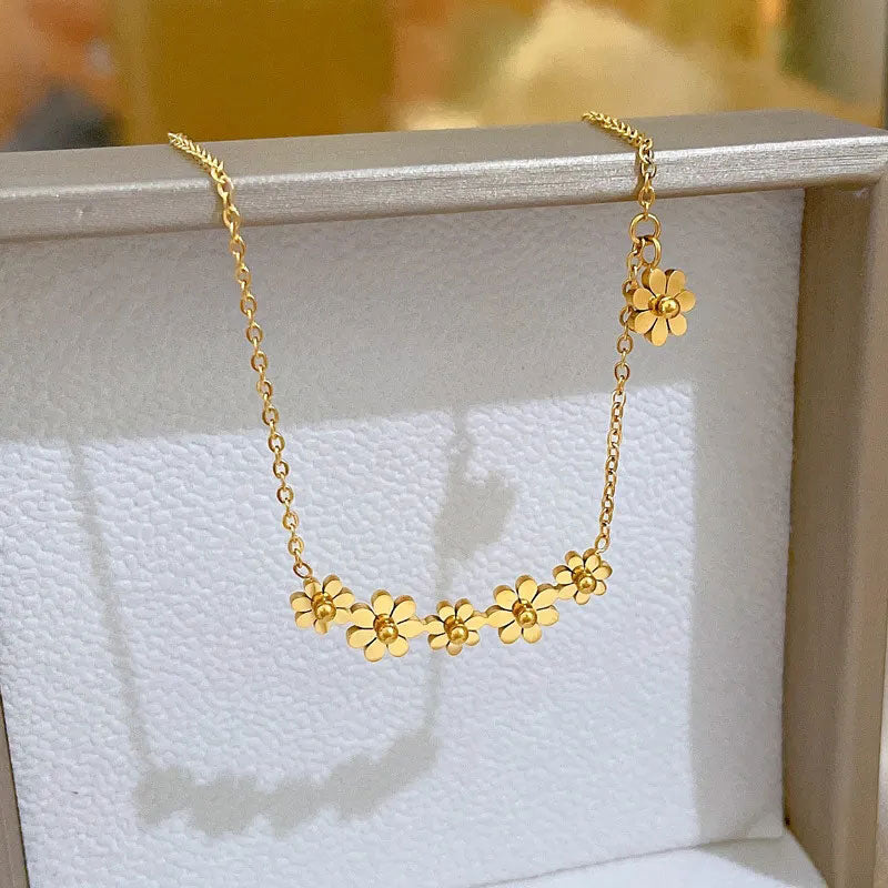 Small Marguerite Halsband 18K Guldpläterad