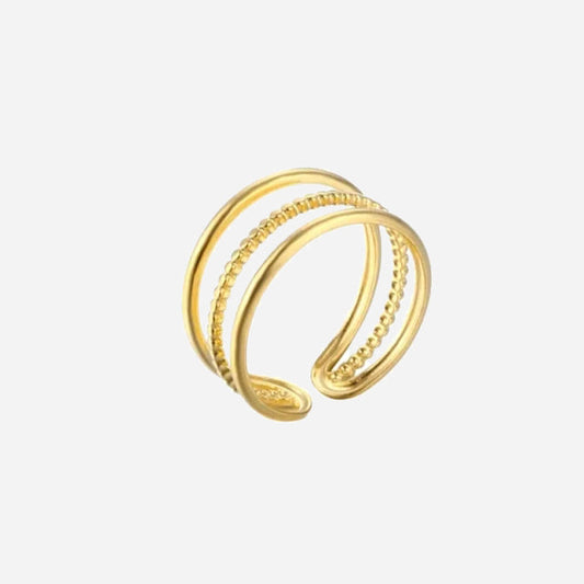 Vera Wide Ring 18K Guldpläterad